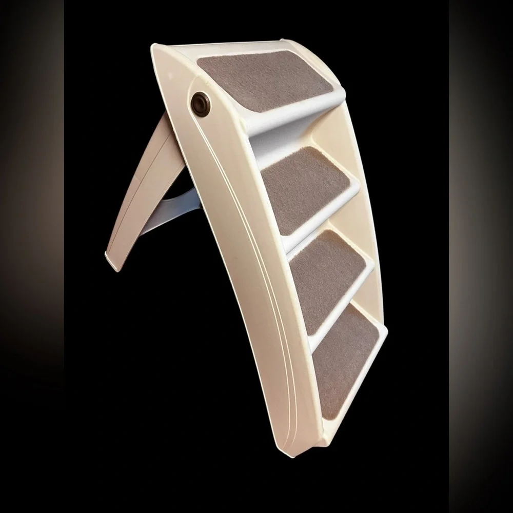 PetSafe CozyUp Foldable Cat & Dog Stairs, X-Large, Tan portable travel - Picture 2 of 7